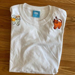 Emma Chamberlain EMMA Cats Tshirt White XL